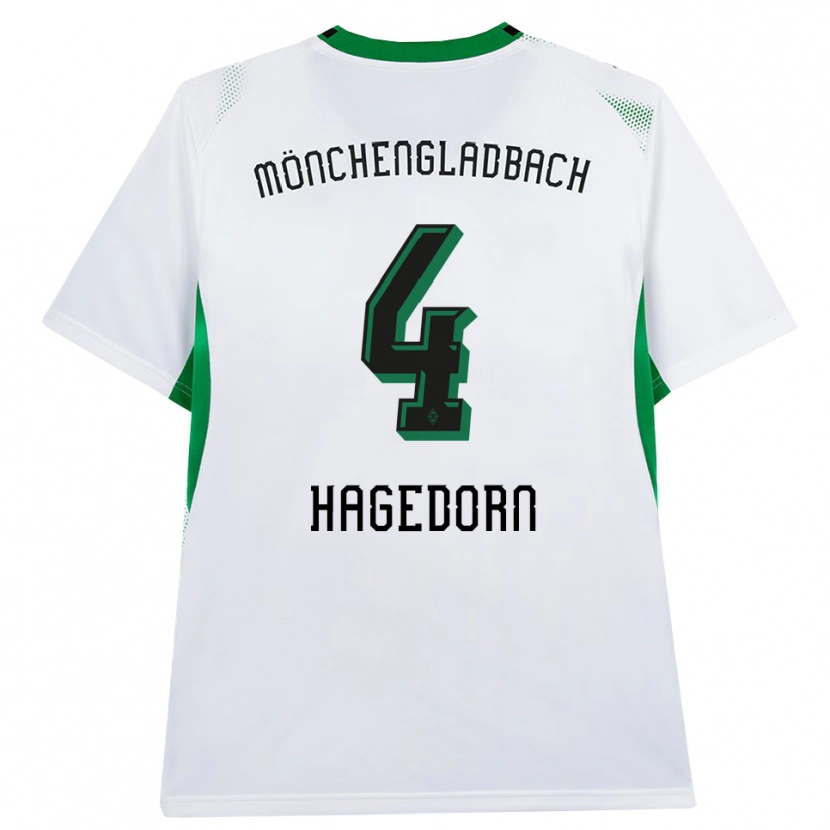 Danxen Kinder Niels Hagedorn #4 Weiß Schwarz Grün Heimtrikot Trikot 2026/27 T-Shirt Österreich