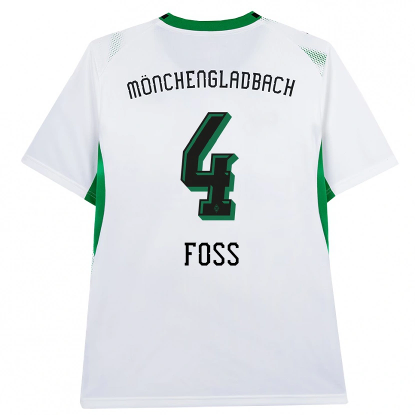 Danxen Kinder Jonathan Foss #4 Weiß Schwarz Grün Heimtrikot Trikot 2026/27 T-Shirt Österreich