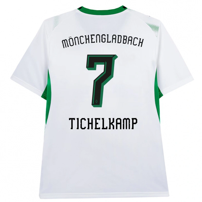 Danxen Kinder Emily Tichelkamp #7 Weiß Schwarz Grün Heimtrikot Trikot 2026/27 T-Shirt Österreich