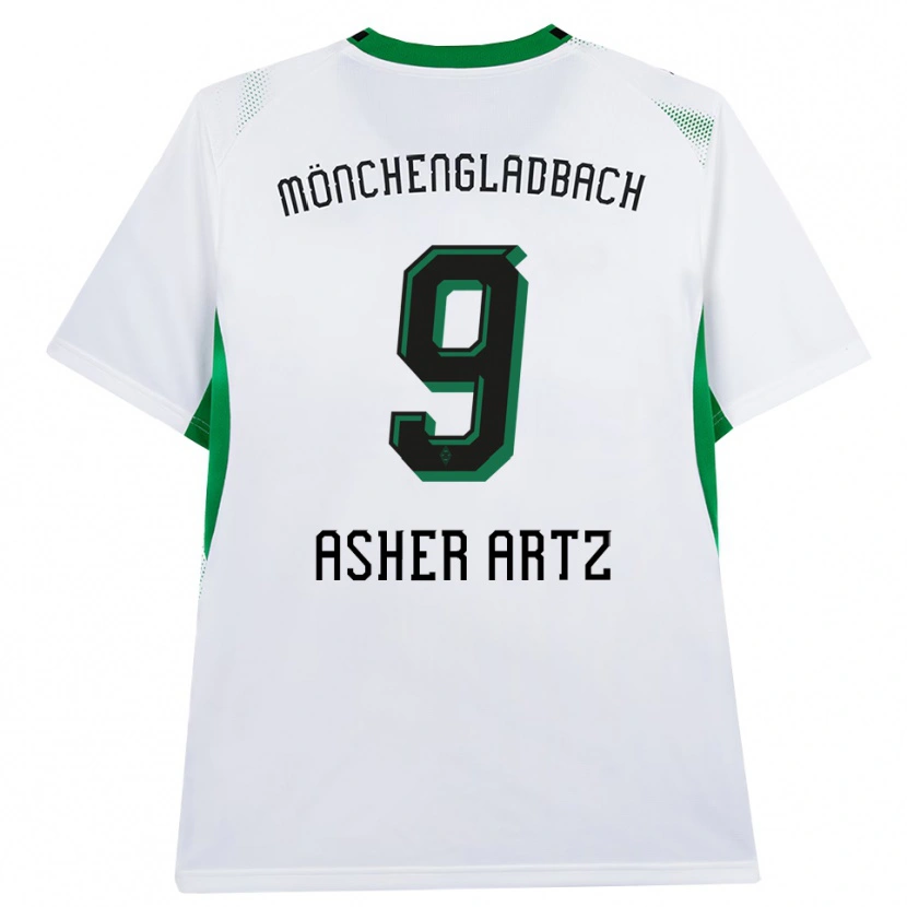 Danxen Kinder Asher Artz #9 Weiß Schwarz Grün Heimtrikot Trikot 2026/27 T-Shirt Österreich