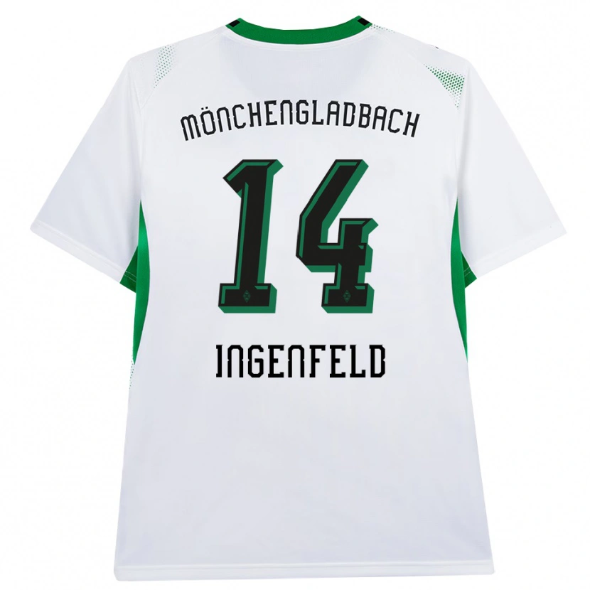 Danxen Kinder Paul Ingenfeld #14 Weiß Schwarz Grün Heimtrikot Trikot 2026/27 T-Shirt Österreich