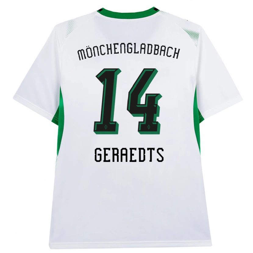 Danxen Kinder Kelsey Geraedts #14 Weiß Schwarz Grün Heimtrikot Trikot 2026/27 T-Shirt Österreich