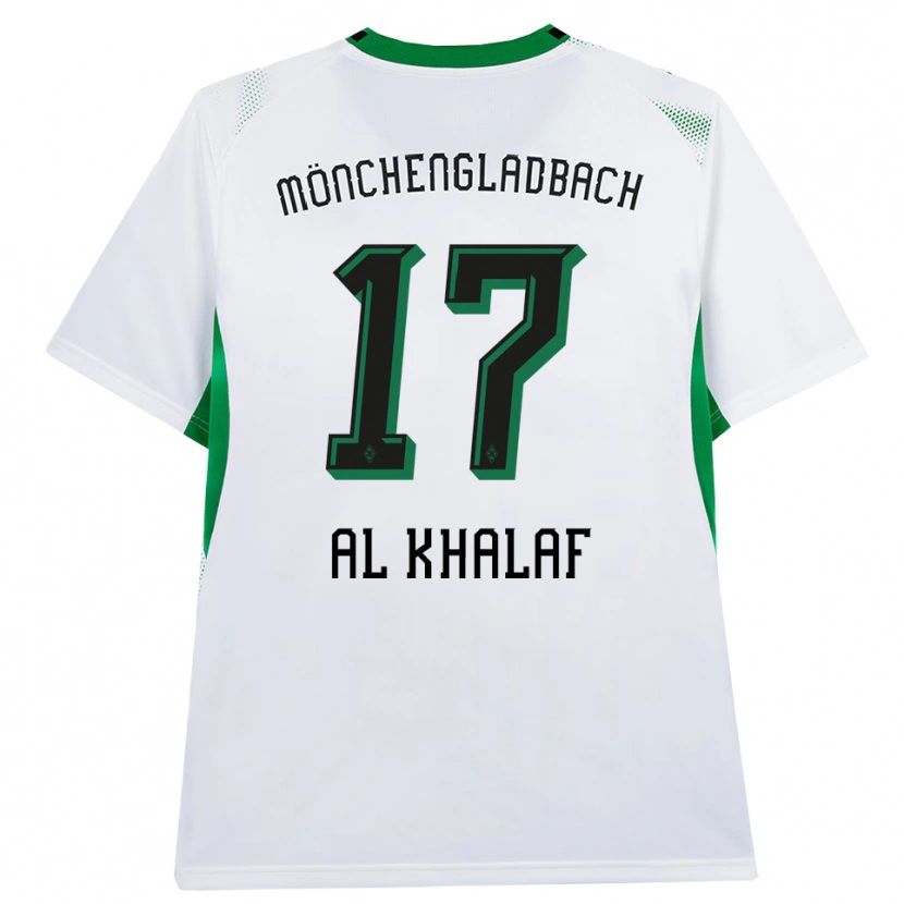 Danxen Kinder Abdul Al-Khalaf #17 Weiß Schwarz Grün Heimtrikot Trikot 2026/27 T-Shirt Österreich