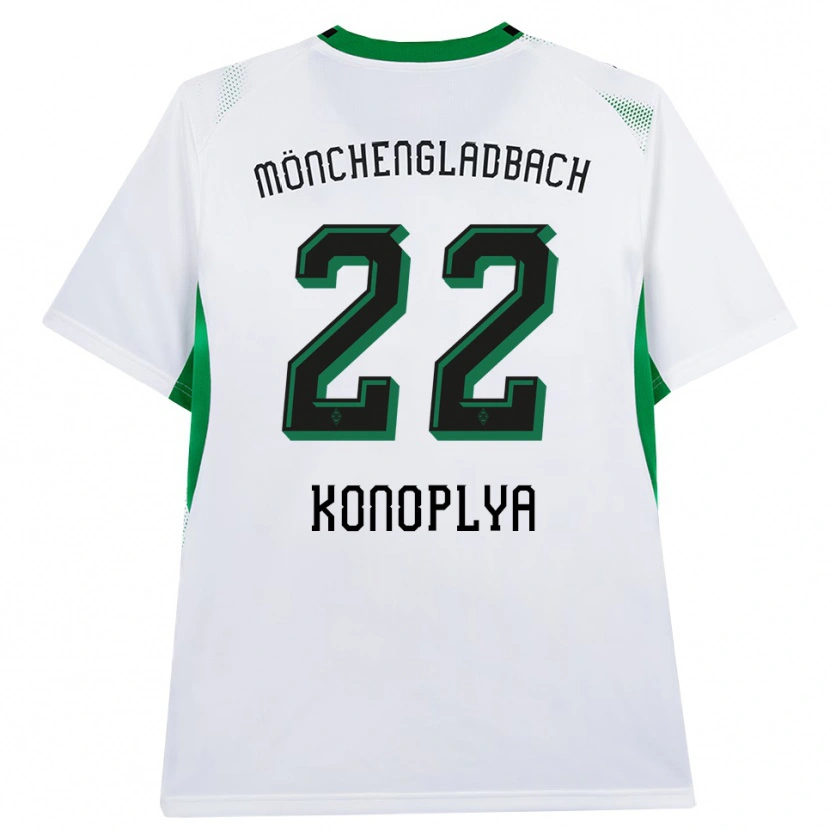 Danxen Kinder Yukhym Konoplya #22 Weiß Schwarz Grün Heimtrikot Trikot 2026/27 T-Shirt Österreich