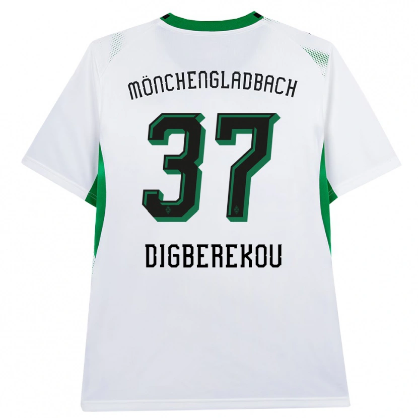 Danxen Kinder Ibrahim Digberekou #37 Weiß Schwarz Grün Heimtrikot Trikot 2026/27 T-Shirt Österreich