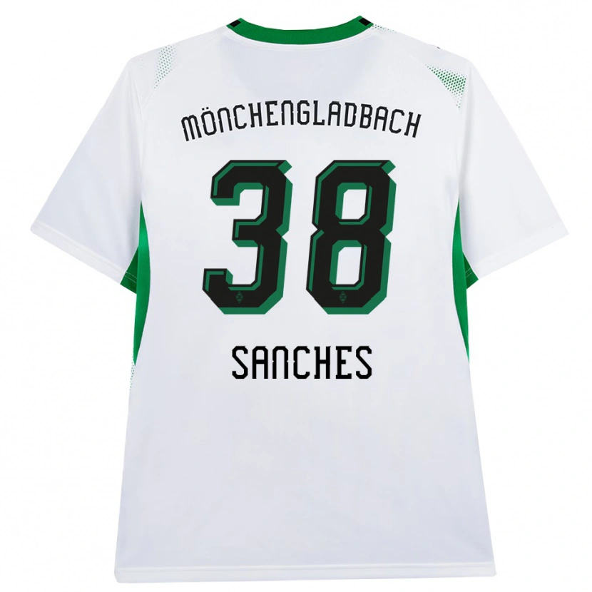 Danxen Kinder Yvandro Borges Sanches #38 Weiß Schwarz Grün Heimtrikot Trikot 2026/27 T-Shirt Österreich