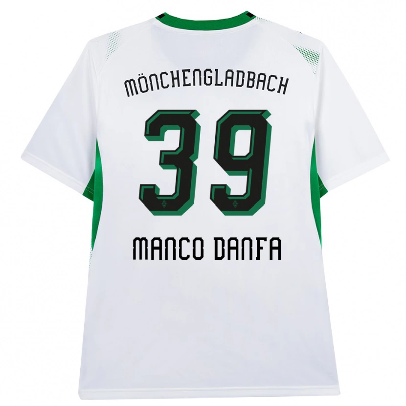 Danxen Kinder Iaia Manco Danfa #39 Weiß Schwarz Grün Heimtrikot Trikot 2026/27 T-Shirt Österreich