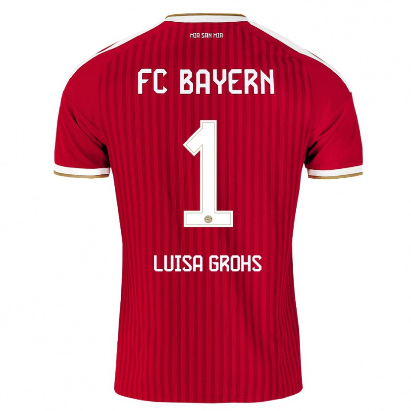 Danxen Kinder Maria Luisa Grohs #1 Rot Weiß Blau Heimtrikot Trikot 2026/27 T-Shirt Österreich