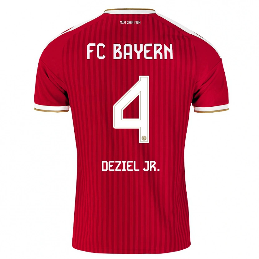 Danxen Kinder Robert Deziel Jr. #4 Rot Weiß Blau Heimtrikot Trikot 2026/27 T-Shirt Österreich