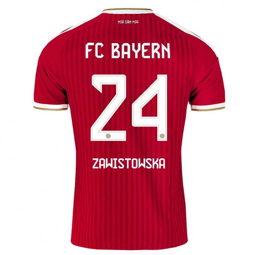 Danxen Kinder Weronika Zawistowska #24 Rot Weiß Blau Heimtrikot Trikot 2026/27 T-Shirt Österreich
