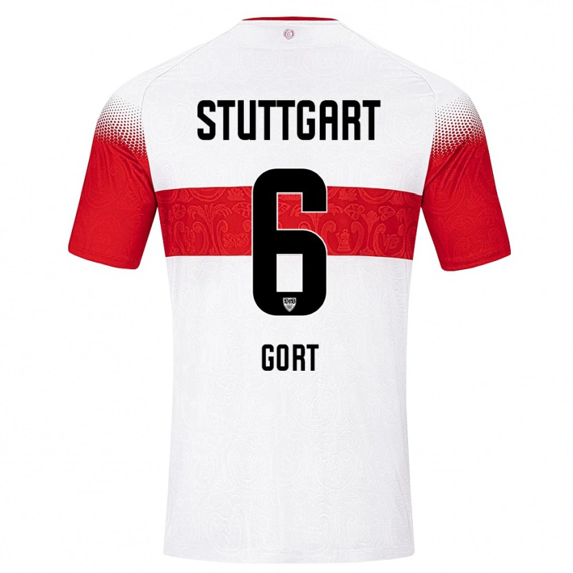 Danxen Kinder Felix Gort #6 Weiß Rot Gelb Heimtrikot Trikot 2026/27 T-Shirt Österreich