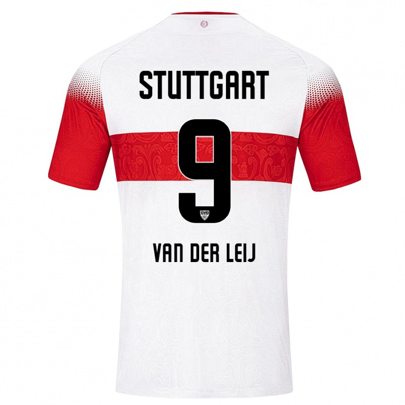 Danxen Kinder Tim Van Der Leij #9 Weiß Rot Gelb Heimtrikot Trikot 2026/27 T-Shirt Österreich