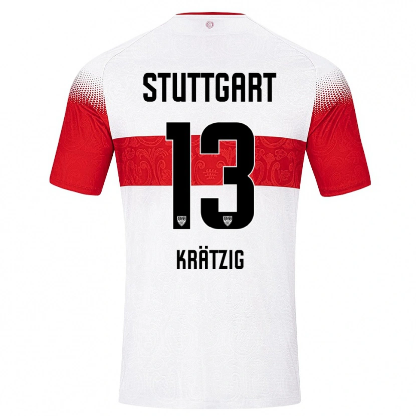 Danxen Kinder Frans Krätzig #13 Weiß Rot Gelb Heimtrikot Trikot 2026/27 T-Shirt Österreich