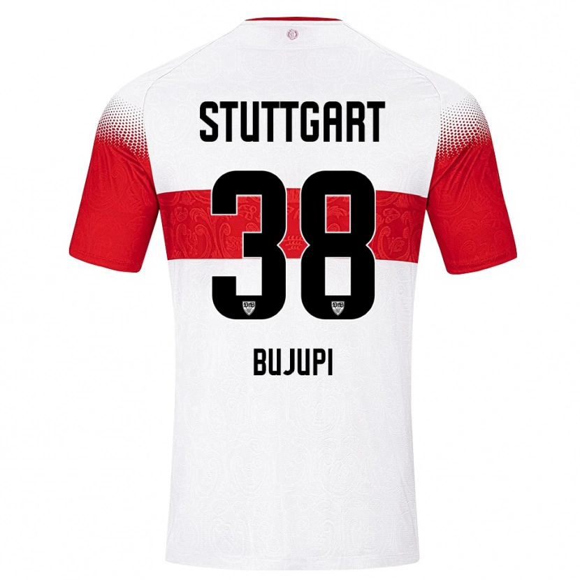 Danxen Kinder Eliot Bujupi #38 Weiß Rot Gelb Heimtrikot Trikot 2026/27 T-Shirt Österreich