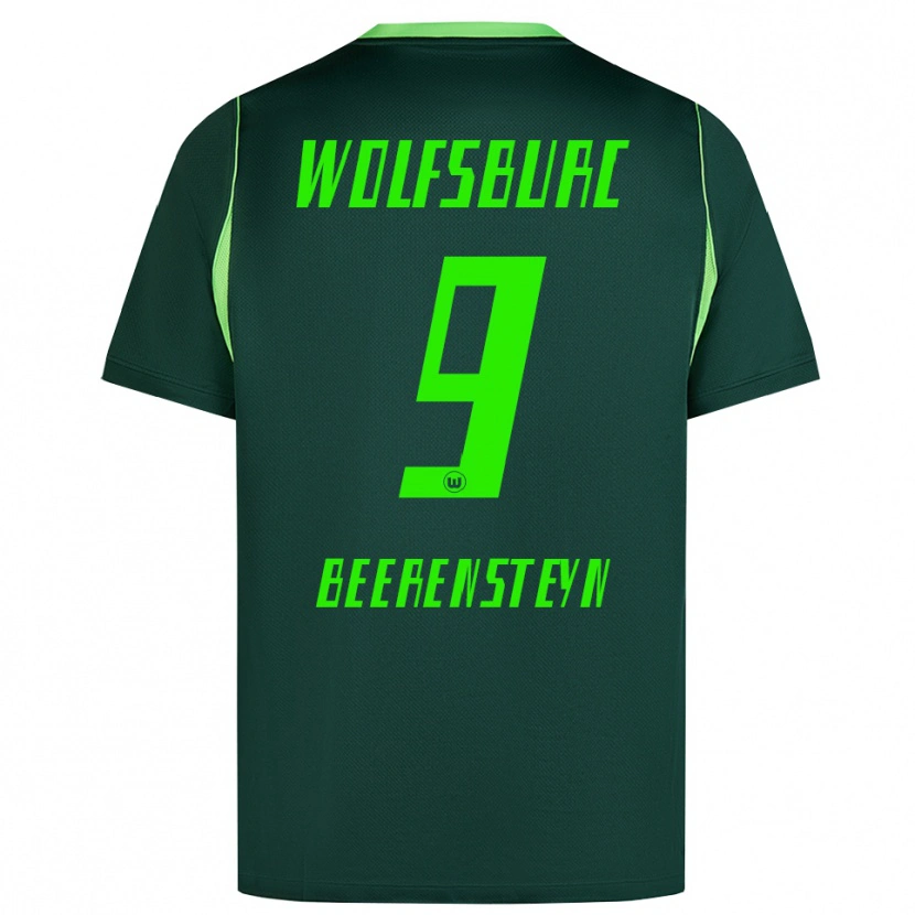 Danxen Kinder Lineth Beerensteyn #9 Dunkelgrün Weiß Heimtrikot Trikot 2026/27 T-Shirt Österreich
