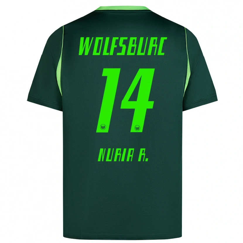 Danxen Kinder Nuria Rabano #14 Dunkelgrün Weiß Heimtrikot Trikot 2026/27 T-Shirt Österreich