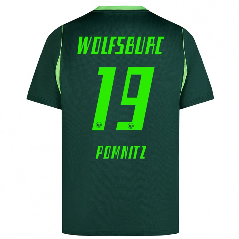 Danxen Kinder Leonard Pomnitz #19 Dunkelgrün Weiß Heimtrikot Trikot 2026/27 T-Shirt Österreich