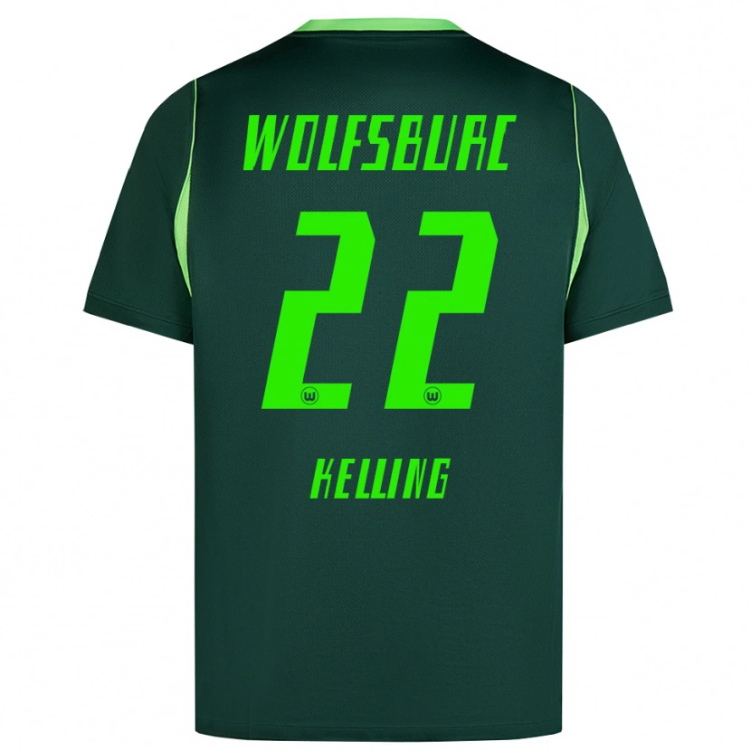 Danxen Kinder Lenny Kelling #22 Dunkelgrün Weiß Heimtrikot Trikot 2026/27 T-Shirt Österreich
