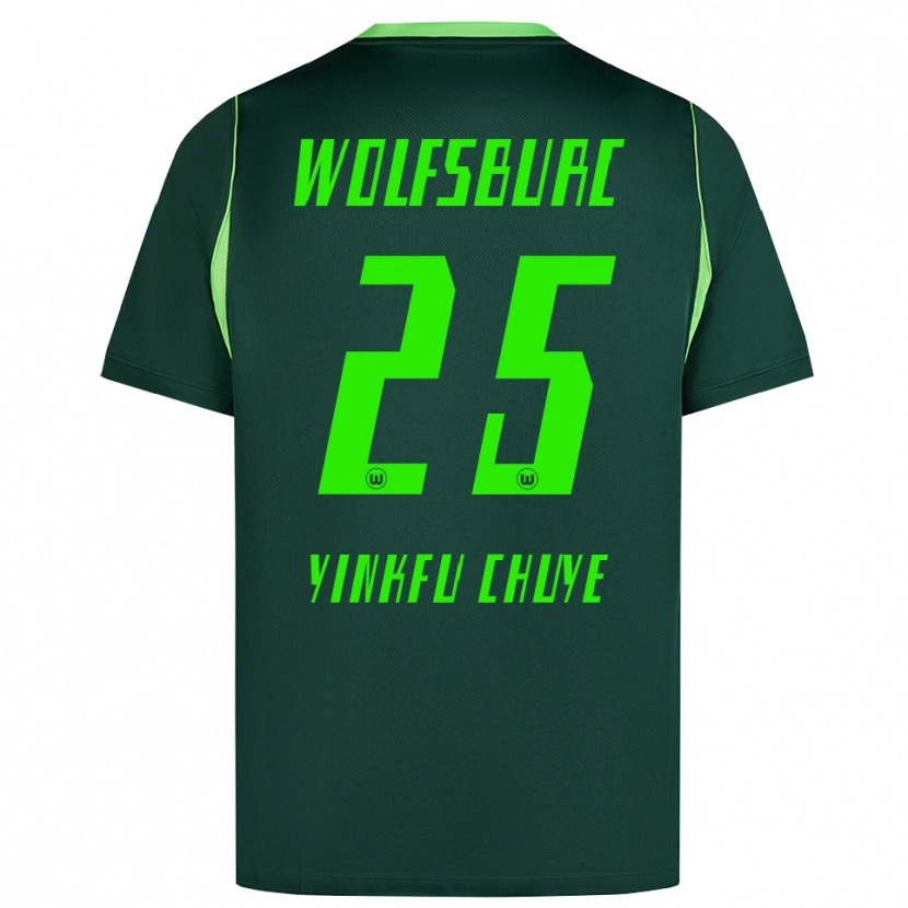 Danxen Kinder Miguel Yinkfu Chuye #25 Dunkelgrün Weiß Heimtrikot Trikot 2026/27 T-Shirt Österreich