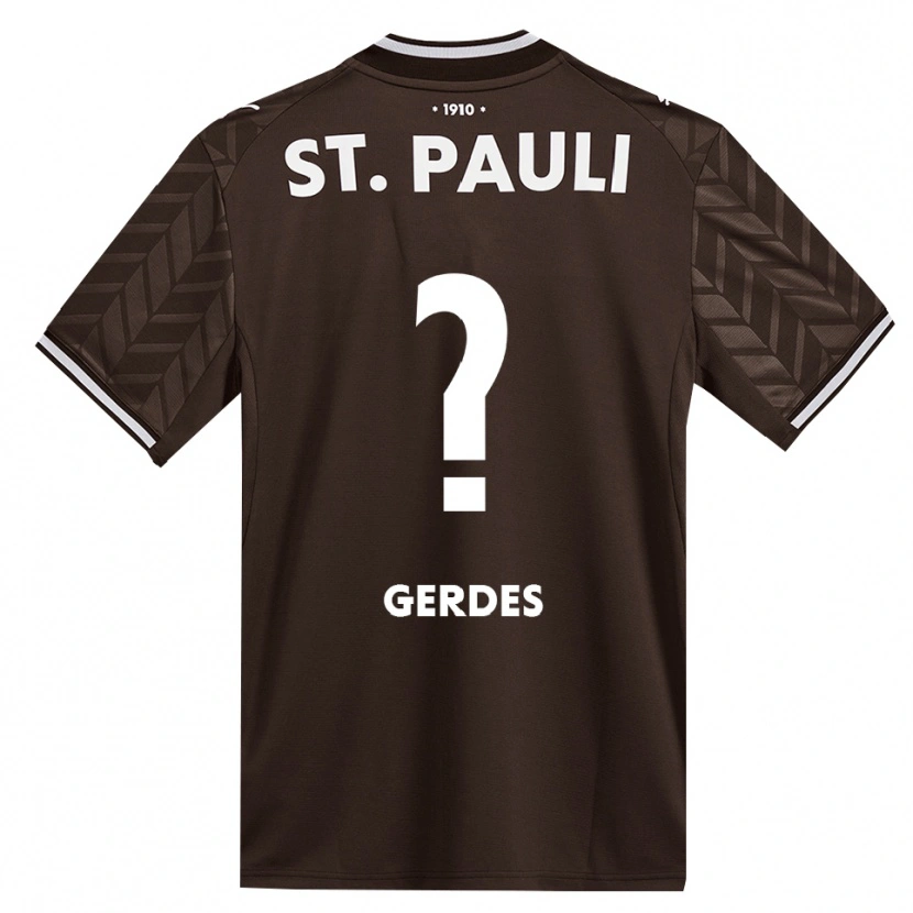 Danxen Kinder Dennis Gerdes #0 Kaffee Weiß Heimtrikot Trikot 2026/27 T-Shirt Österreich