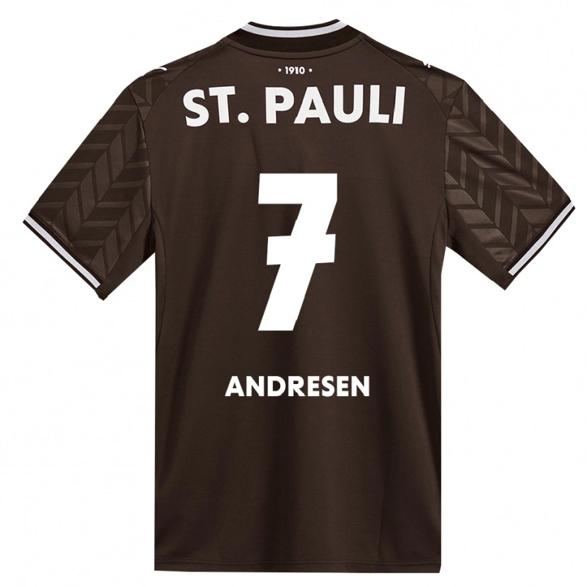 Danxen Kinder Jan Andresen #7 Kaffee Weiß Heimtrikot Trikot 2026/27 T-Shirt Österreich