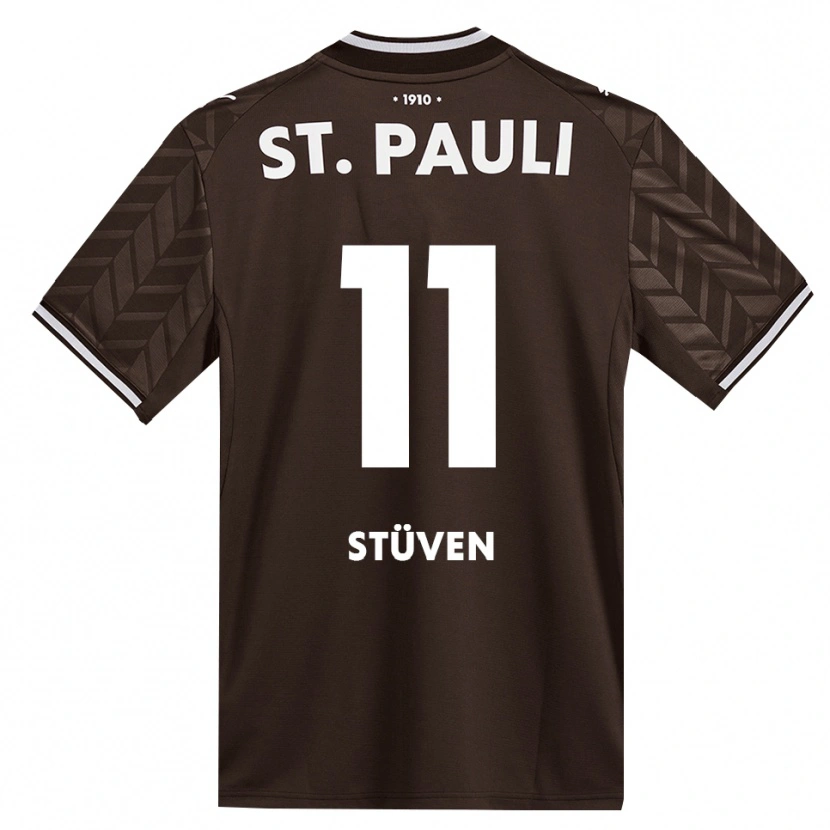 Danxen Kinder Max Stüven #11 Kaffee Weiß Heimtrikot Trikot 2026/27 T-Shirt Österreich