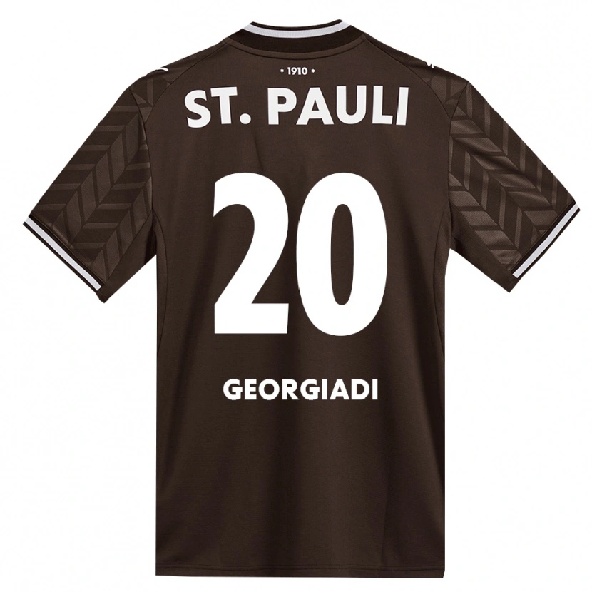 Danxen Kinder Jannis Georgiadi #20 Kaffee Weiß Heimtrikot Trikot 2026/27 T-Shirt Österreich