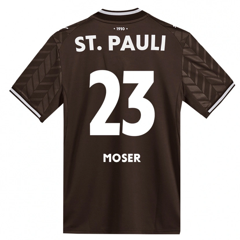 Danxen Kinder Ammon Moser #23 Kaffee Weiß Heimtrikot Trikot 2026/27 T-Shirt Österreich