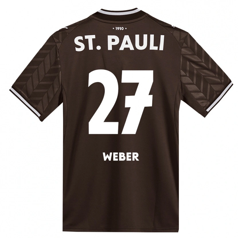 Danxen Kinder Hugo Weber #27 Kaffee Weiß Heimtrikot Trikot 2026/27 T-Shirt Österreich