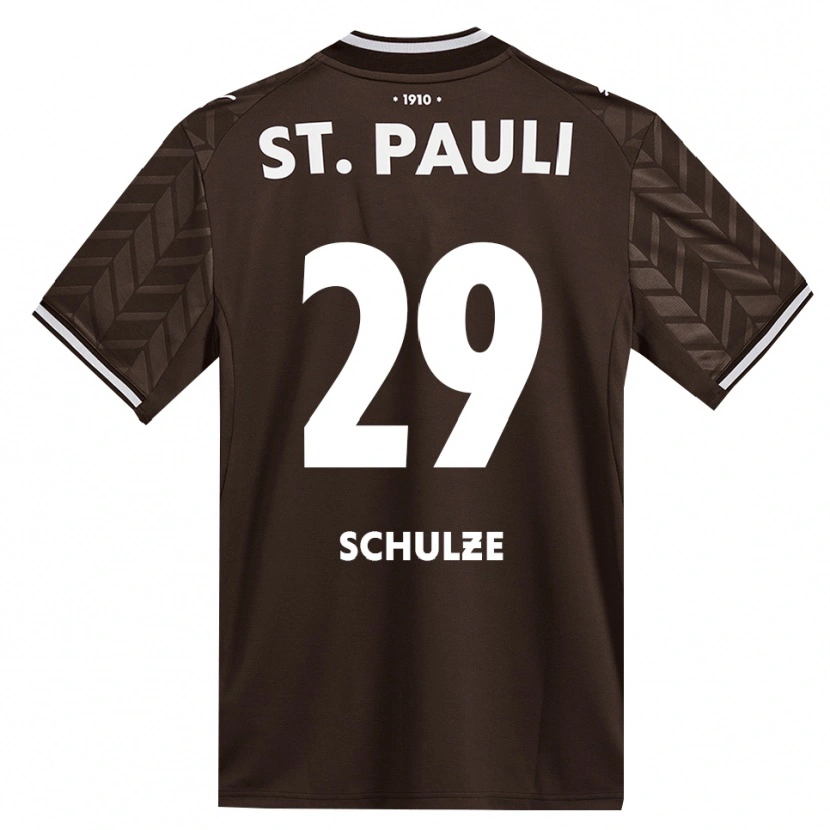 Danxen Kinder Lucas Schulze #29 Kaffee Weiß Heimtrikot Trikot 2026/27 T-Shirt Österreich