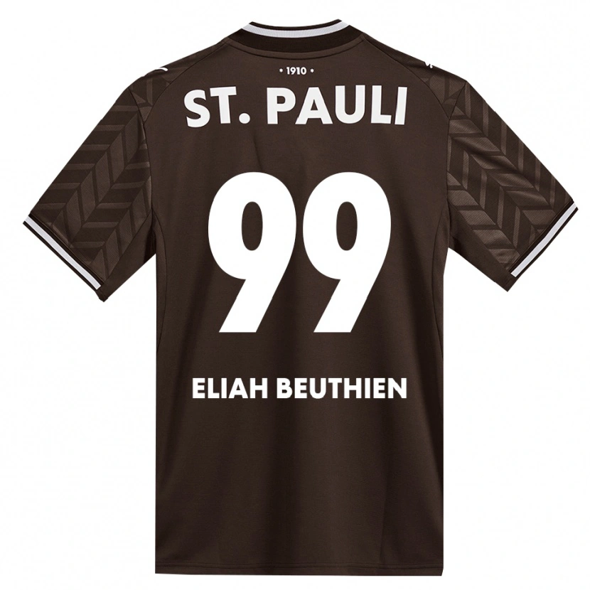 Danxen Kinder Jaron Eliah Beuthien #99 Kaffee Weiß Heimtrikot Trikot 2026/27 T-Shirt Österreich