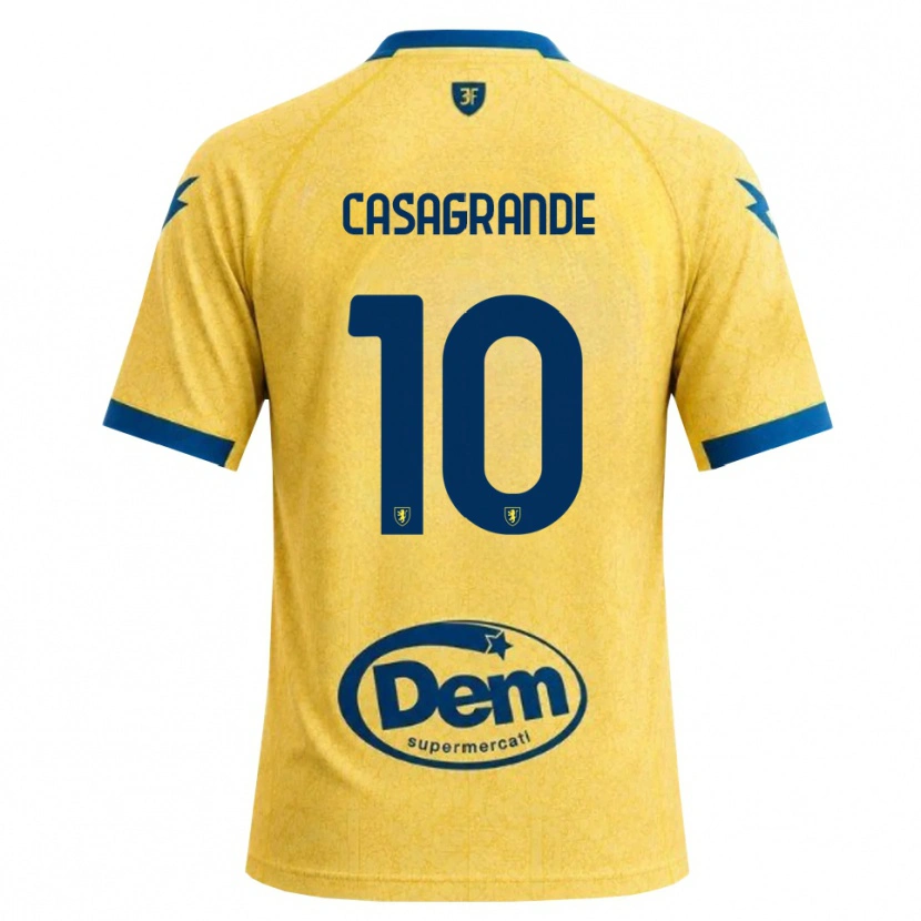 Danxen Kinder Gianfilippo Casagrande #10 Khaki Schwarz Blau Heimtrikot Trikot 2026/27 T-Shirt Österreich