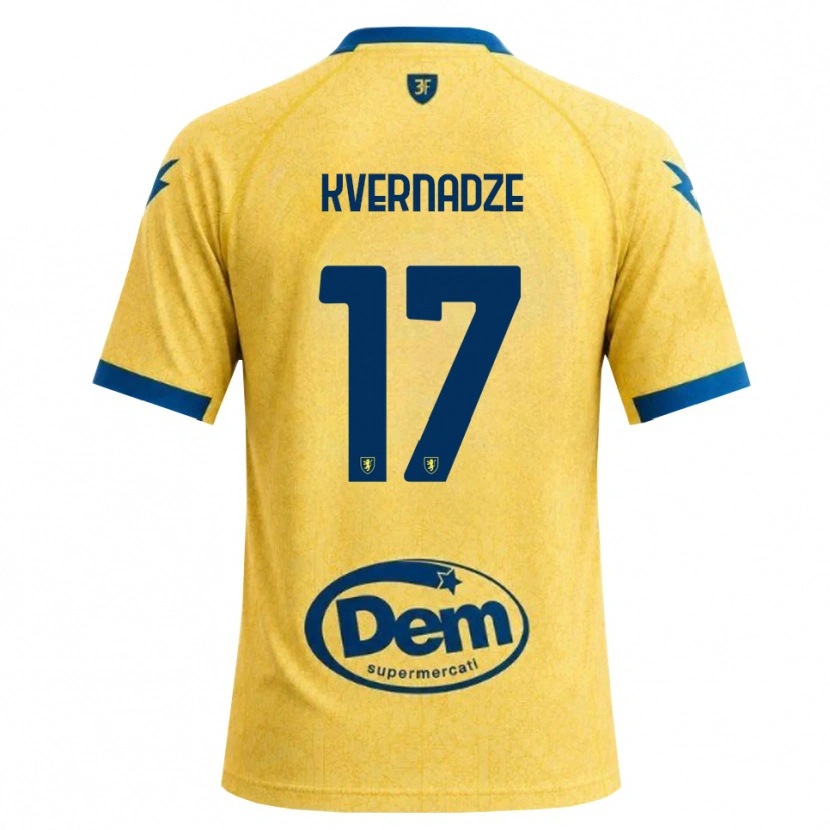 Danxen Kinder Giorgi Kvernadze #17 Khaki Schwarz Blau Heimtrikot Trikot 2026/27 T-Shirt Österreich