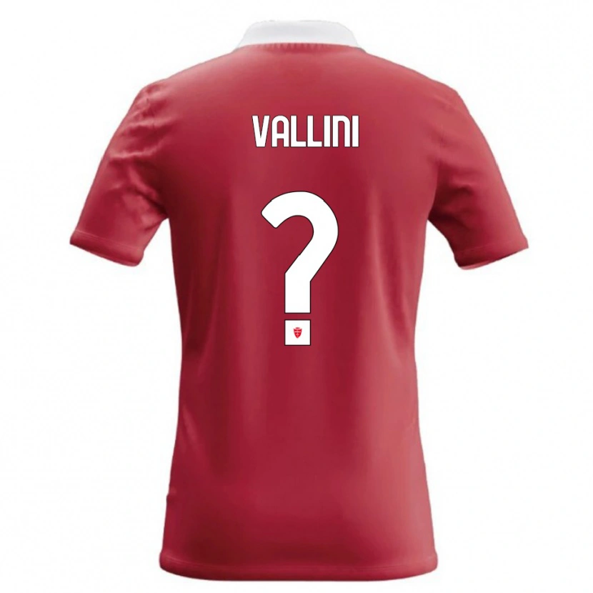 Danxen Kinder Andrea Vallini #0 Rot Weiß Heimtrikot Trikot 2026/27 T-Shirt Österreich
