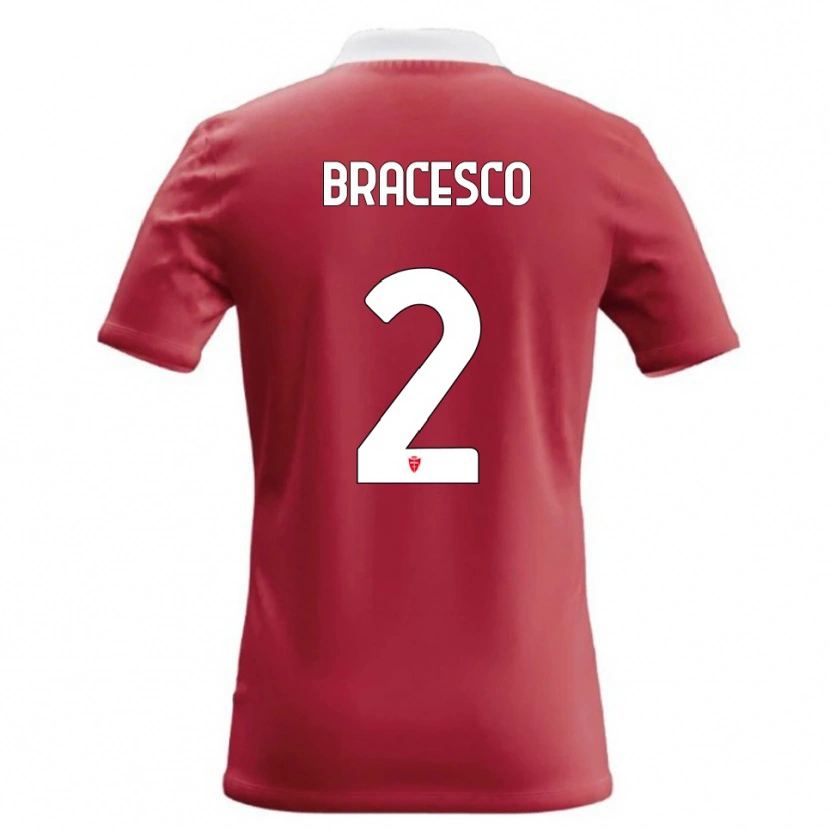 Danxen Kinder Riccardo Bracesco #2 Rot Weiß Heimtrikot Trikot 2026/27 T-Shirt Österreich