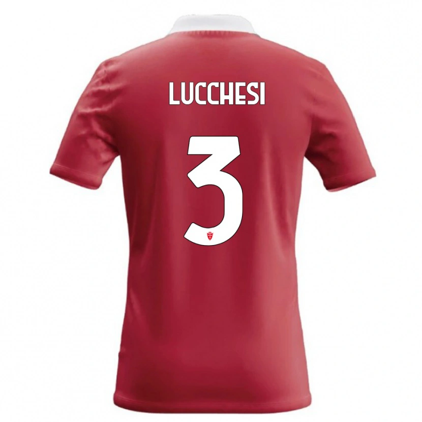 Danxen Kinder Lorenzo Lucchesi #3 Rot Weiß Heimtrikot Trikot 2026/27 T-Shirt Österreich
