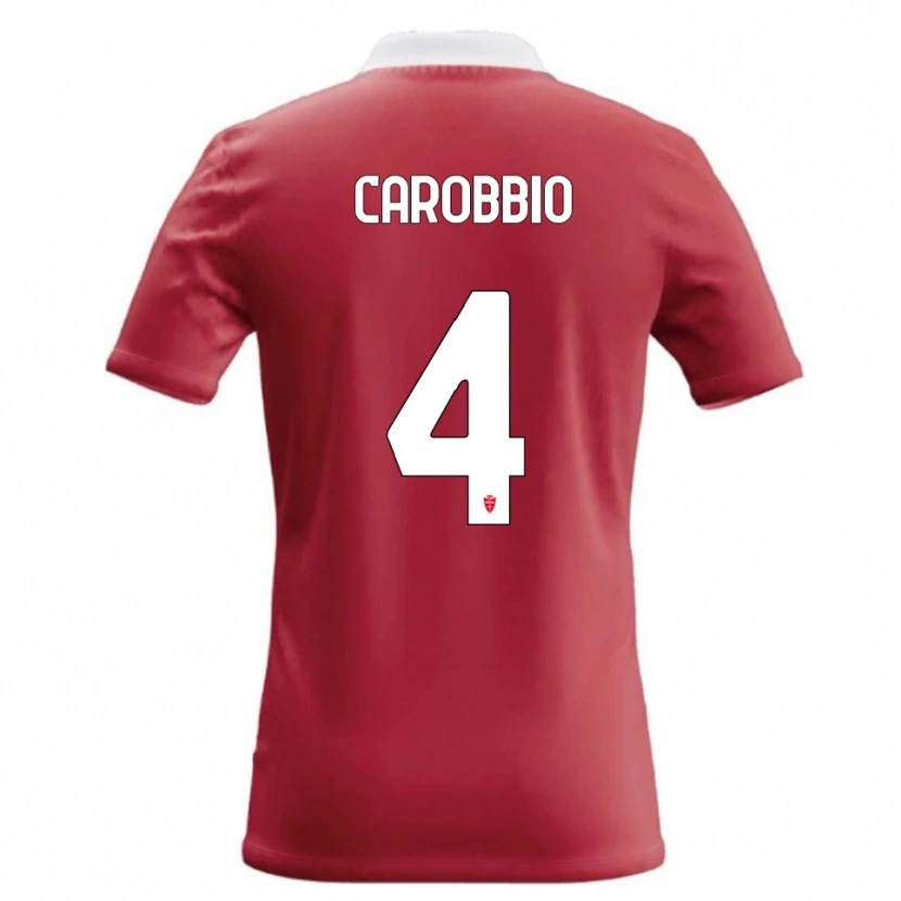 Danxen Kinder Giacomo Carobbio #4 Rot Weiß Heimtrikot Trikot 2026/27 T-Shirt Österreich