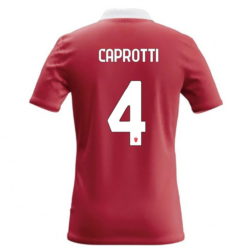 Danxen Kinder Carlo Caprotti #4 Rot Weiß Heimtrikot Trikot 2026/27 T-Shirt Österreich