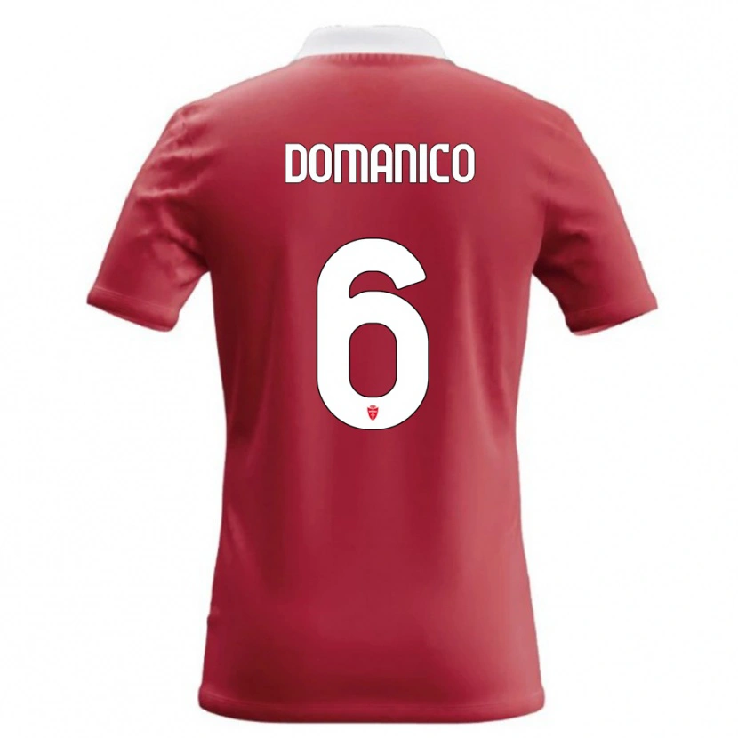 Danxen Kinder Saverio Domanico #6 Rot Weiß Heimtrikot Trikot 2026/27 T-Shirt Österreich