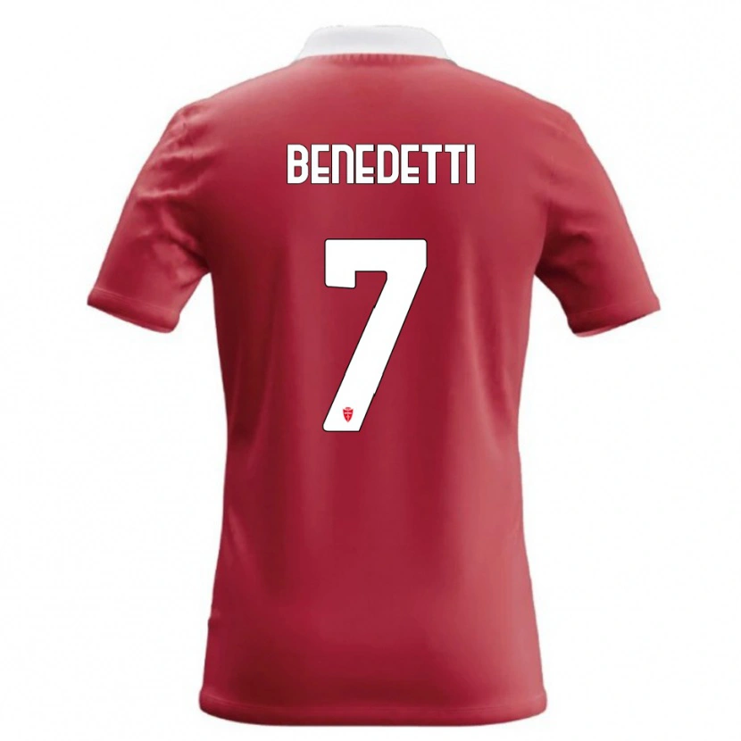Danxen Kinder Elia Benedetti #7 Rot Weiß Heimtrikot Trikot 2026/27 T-Shirt Österreich