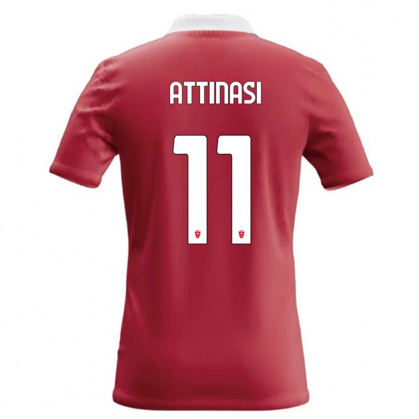 Danxen Kinder Mattia Attinasi #11 Rot Weiß Heimtrikot Trikot 2026/27 T-Shirt Österreich
