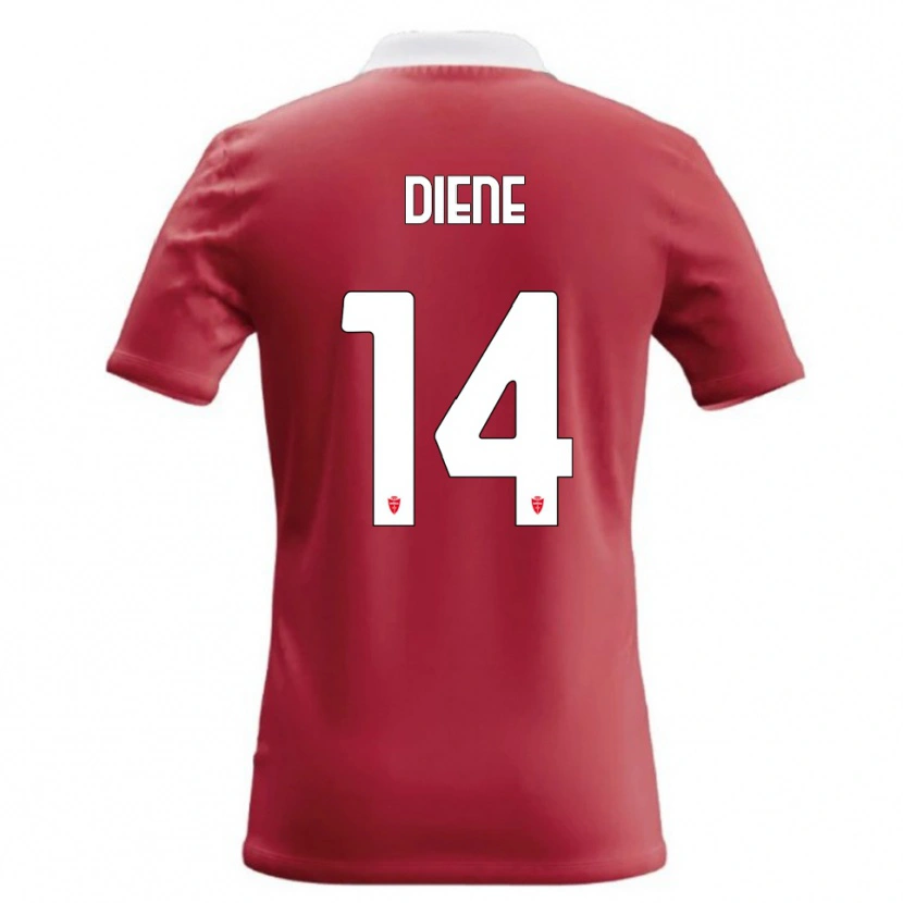 Danxen Kinder Abdou Diene #14 Rot Weiß Heimtrikot Trikot 2026/27 T-Shirt Österreich