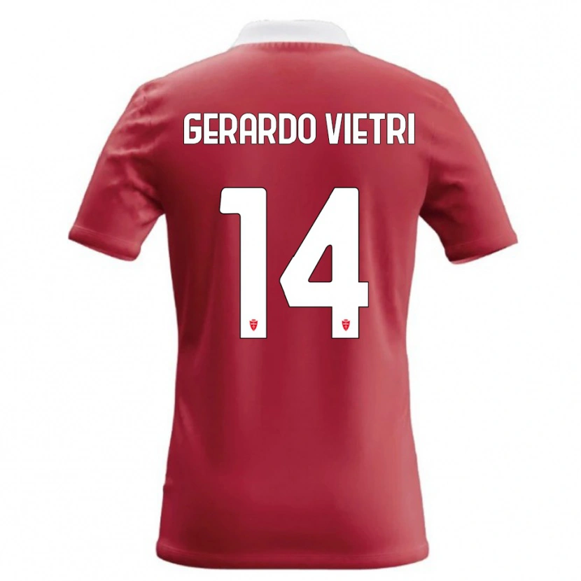Danxen Kinder Alessandro Gerardo Vietri #14 Rot Weiß Heimtrikot Trikot 2026/27 T-Shirt Österreich