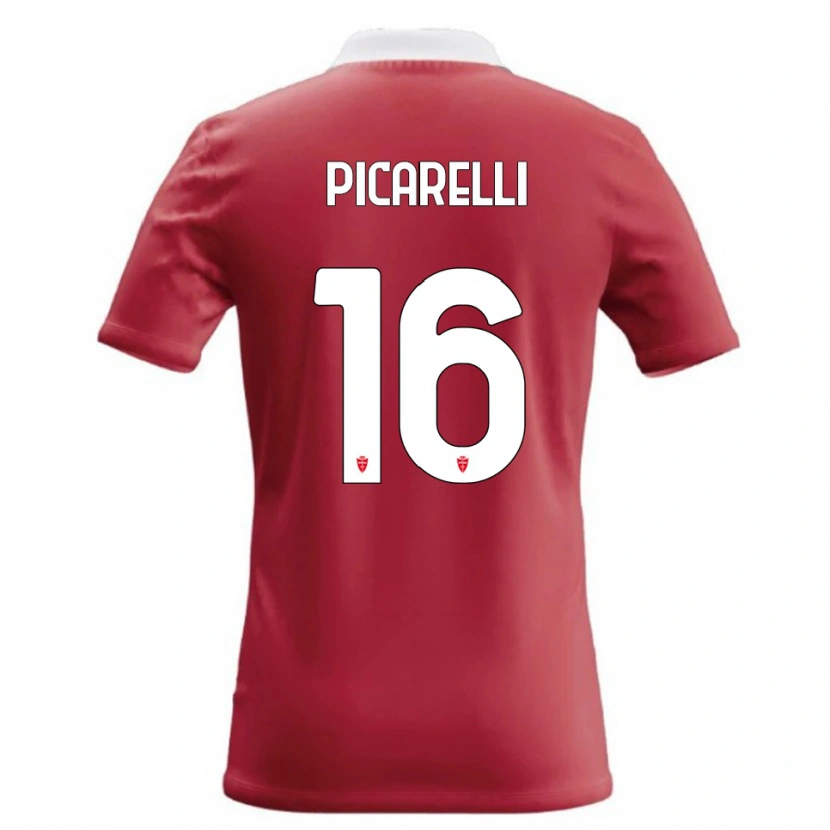 Danxen Kinder Marco Picarelli #16 Rot Weiß Heimtrikot Trikot 2026/27 T-Shirt Österreich