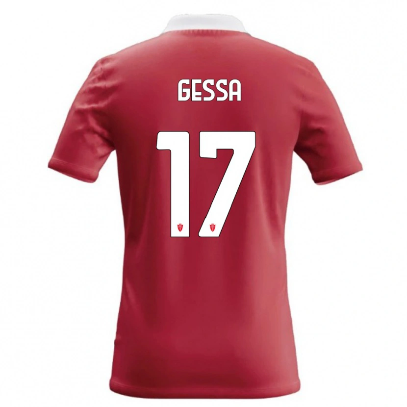 Danxen Kinder Francesco Gessa #17 Rot Weiß Heimtrikot Trikot 2026/27 T-Shirt Österreich
