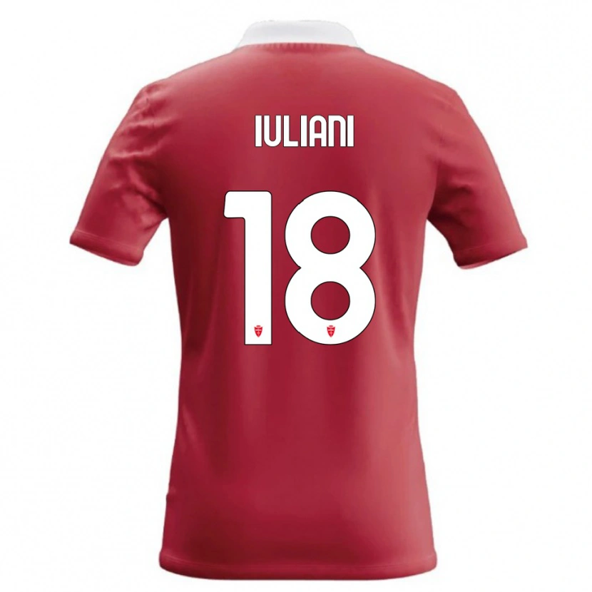 Danxen Kinder Giacomo Iuliani #18 Rot Weiß Heimtrikot Trikot 2026/27 T-Shirt Österreich