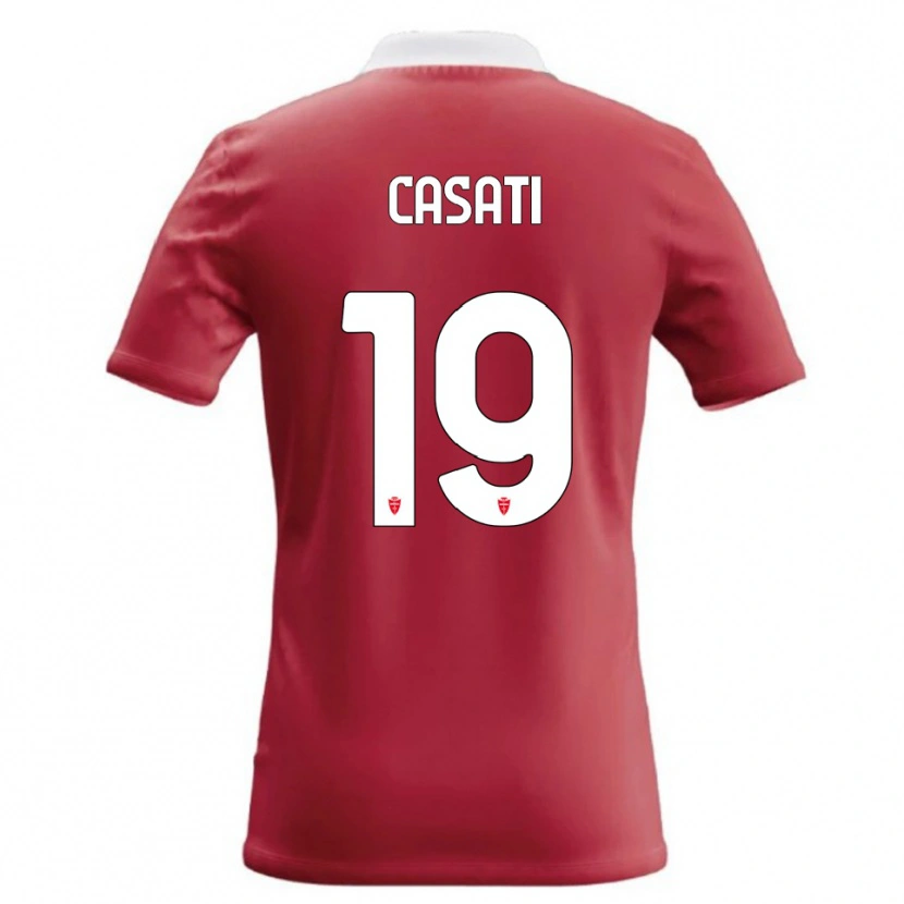 Danxen Kinder Leonardo Casati #19 Rot Weiß Heimtrikot Trikot 2026/27 T-Shirt Österreich