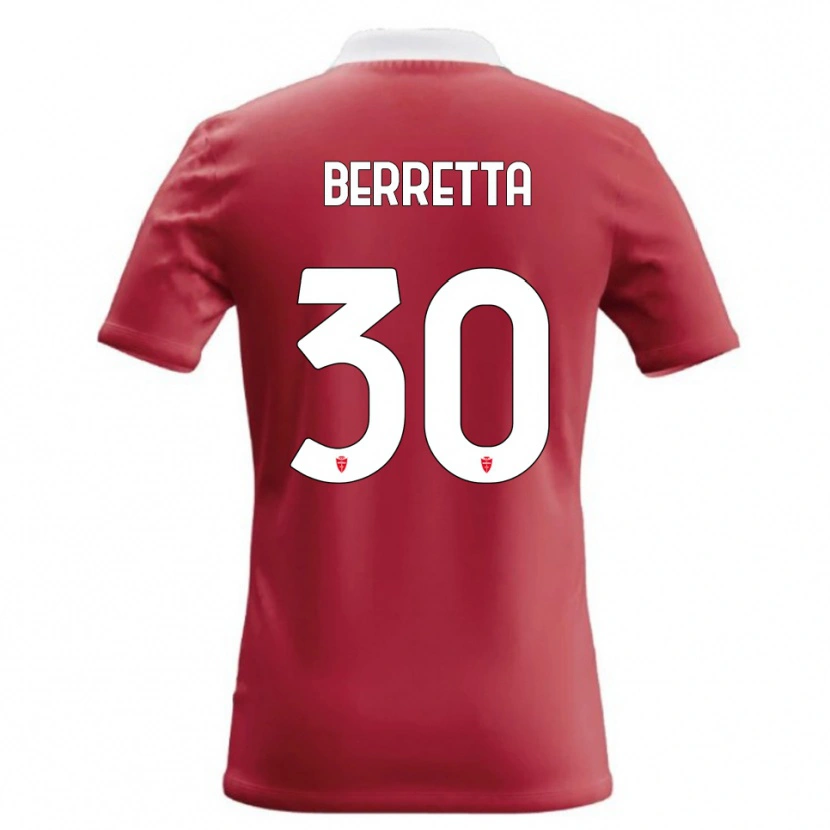 Danxen Kinder Alessandro Berretta #30 Rot Weiß Heimtrikot Trikot 2026/27 T-Shirt Österreich