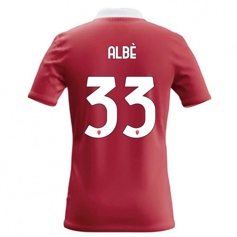 Danxen Kinder Simone Albè #33 Rot Weiß Heimtrikot Trikot 2026/27 T-Shirt Österreich