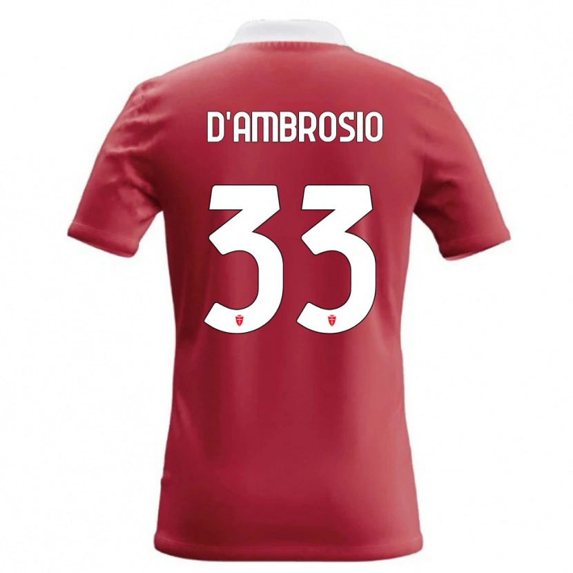 Danxen Kinder Danilo D'ambrosio #33 Rot Weiß Heimtrikot Trikot 2026/27 T-Shirt Österreich